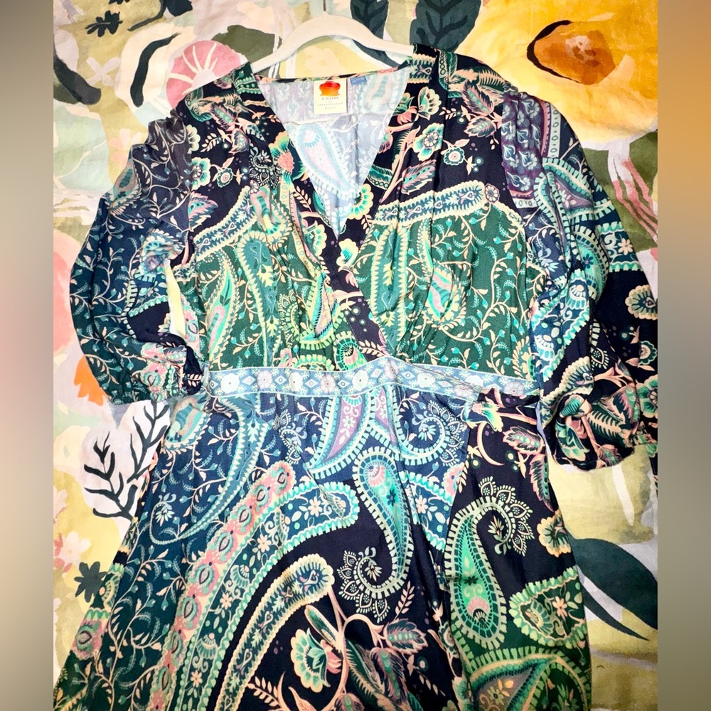 Farm Rio Wrap Dress - Anthro - Picture 13 of 13